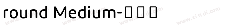 round Medium字体转换
